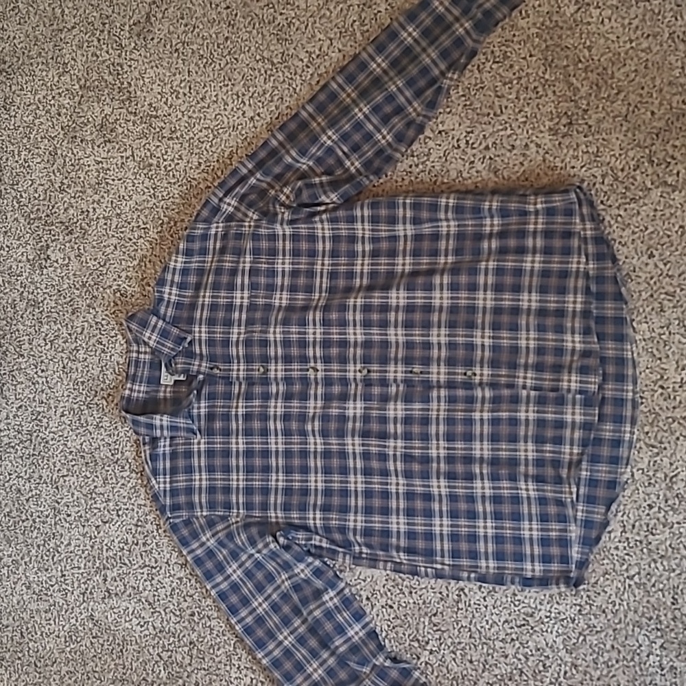 L.L. Bean Men's Plaid 100% cotyon Shirt, Size Large